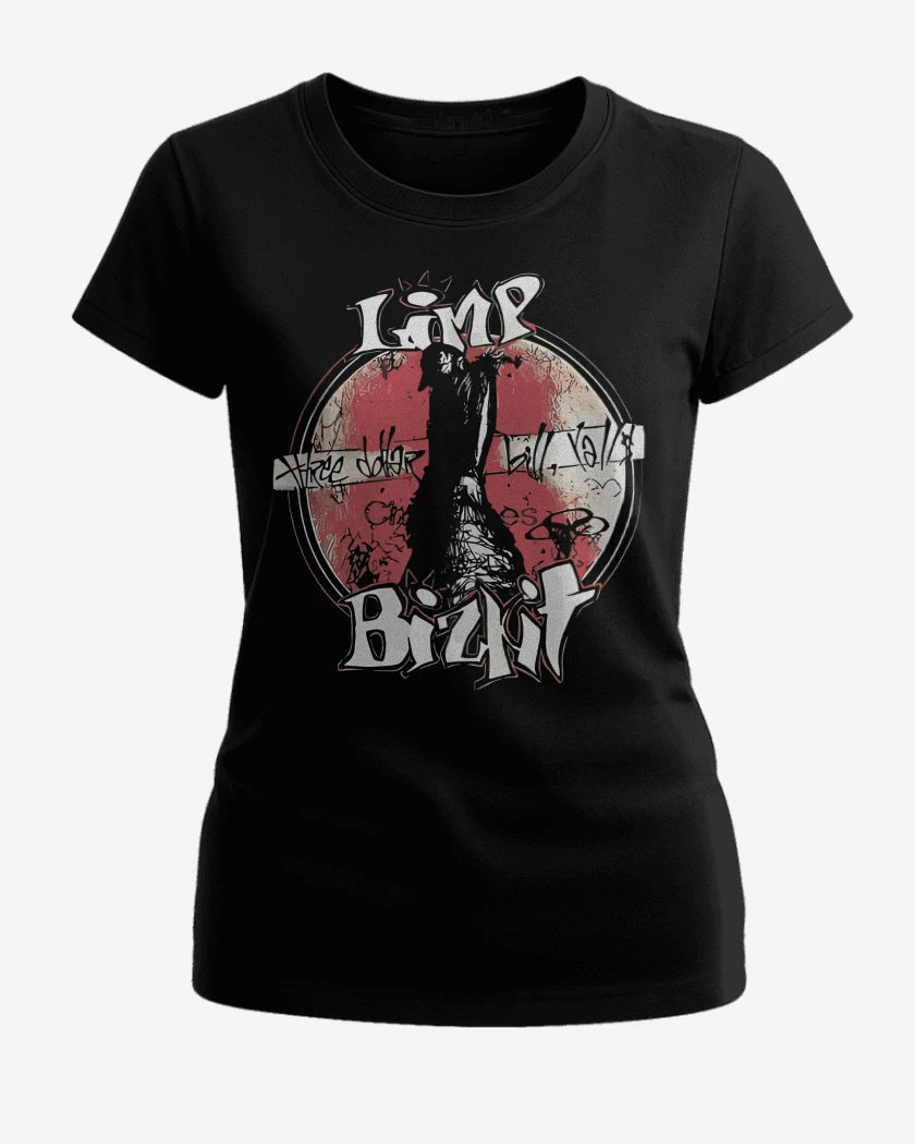 Polera de Mujer Negro de Limp Bizkit Three Dollar Bill