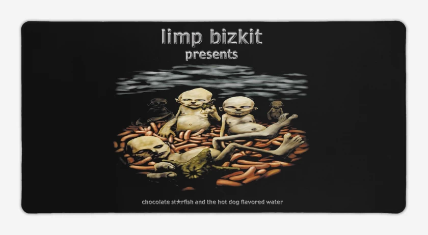 Mouse pad Gamer Negro de Limp Bizkit Chocolate 