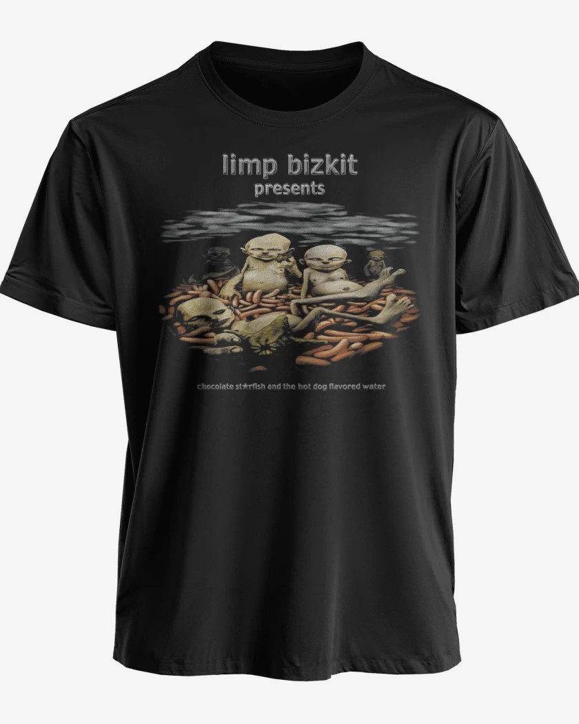 Polera premium Negro de Limp Bizkit Chocolate 