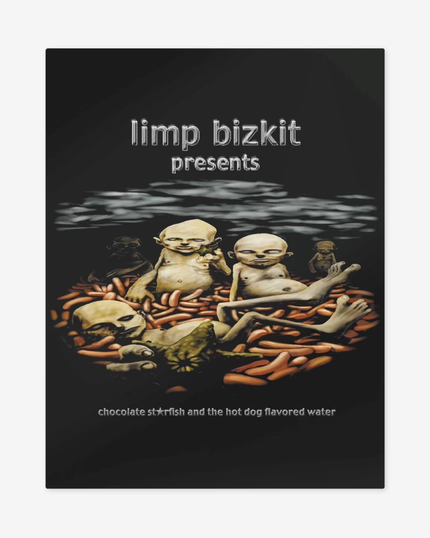 Print metalico Negro de Limp Bizkit Chocolate 