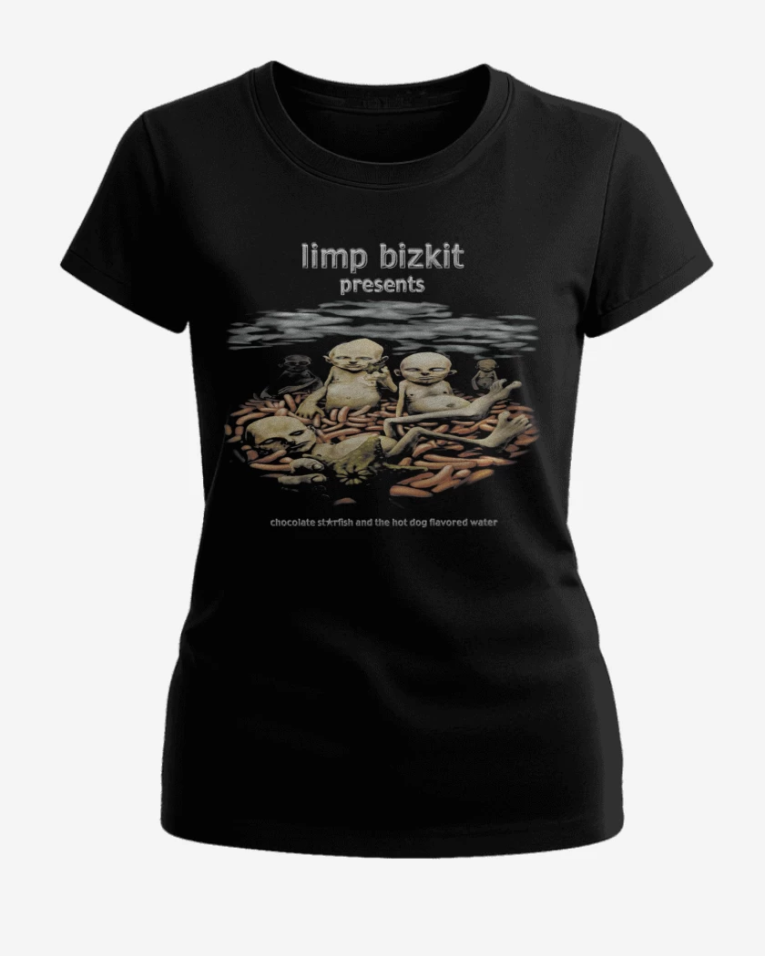 Polera de Mujer Negro de Limp Bizkit Chocolate 