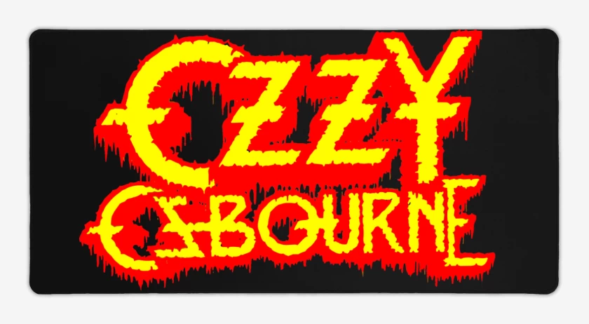 Mouse pad Gamer Negro de Ozzy Osbourne Logo