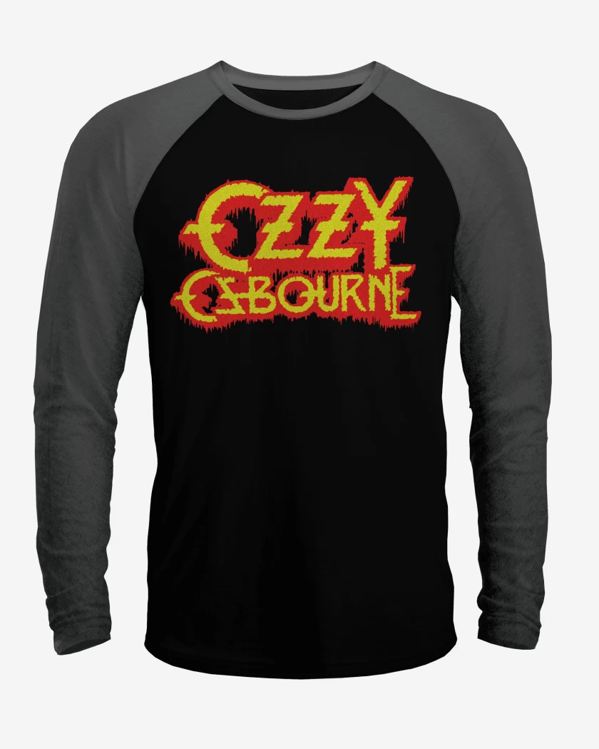 Polera Raglan Ozzy Osbourne Logo
