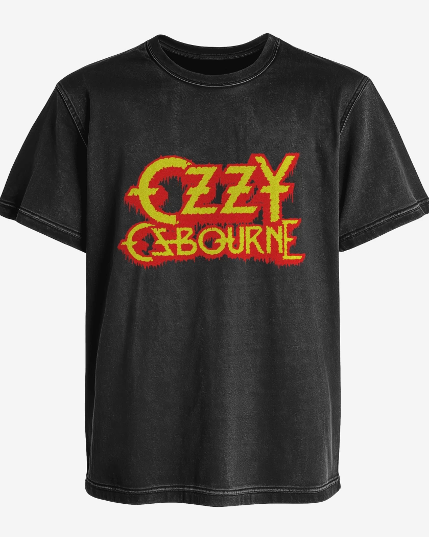 Polera desgastada Ozzy Osbourne Logo