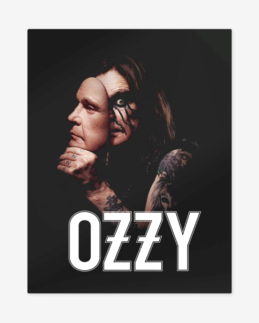 Print metalico Negro de Ozzy Osbourne Ozzy
