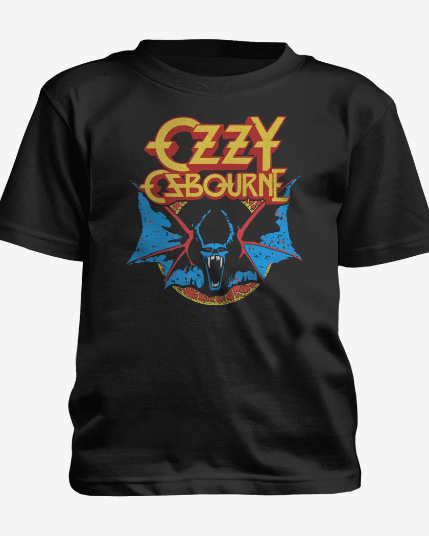 Polera de niño Negro de Ozzy Osbourne Murcielágo