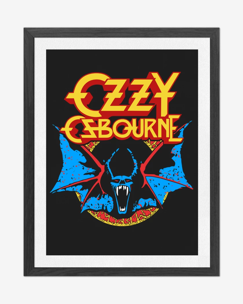 Cuadro decorativo Ozzy Osbourne Murcielágo