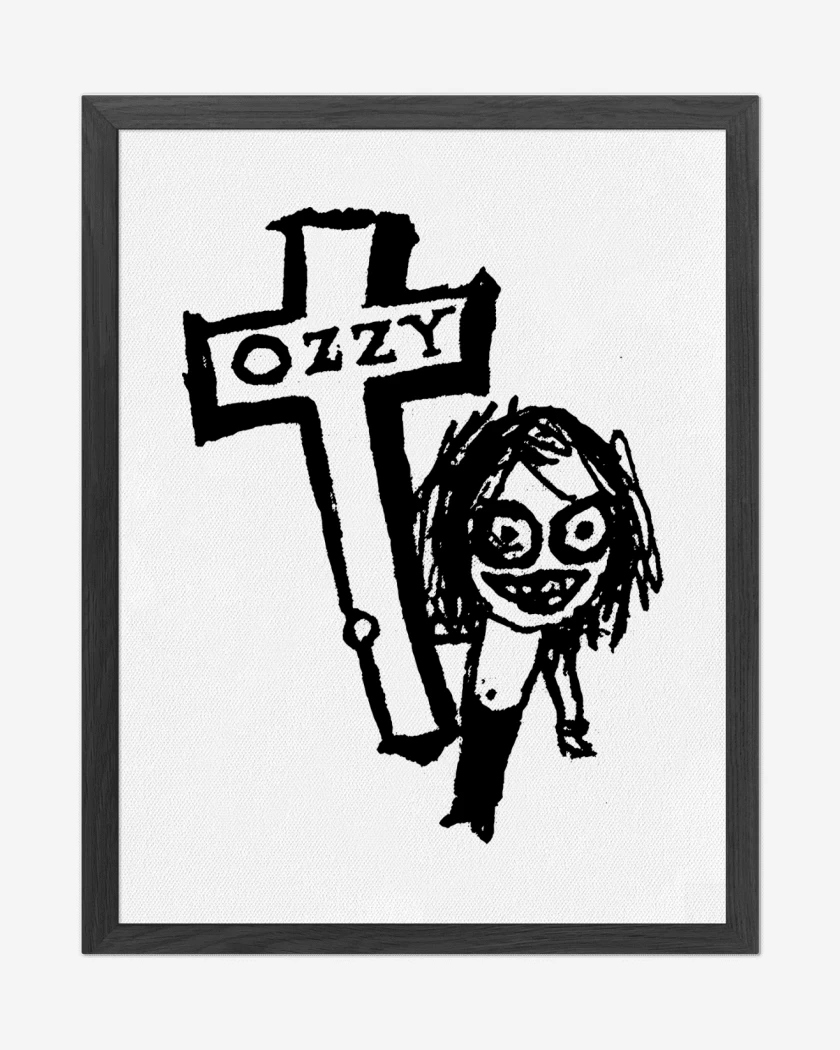 Cuadro decorativo Ozzy Osbourne Cross