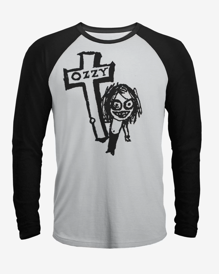 Polera Raglan Ozzy Osbourne Cross