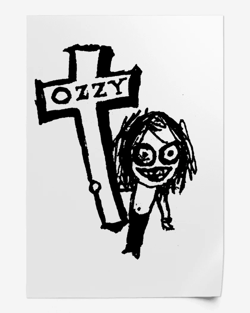 Print Ozzy Osbourne Cross