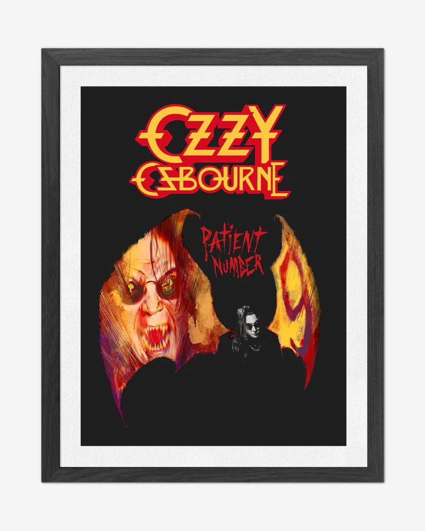 Cuadro decorativo Negro de Ozzy Osbourne Patient Number 9