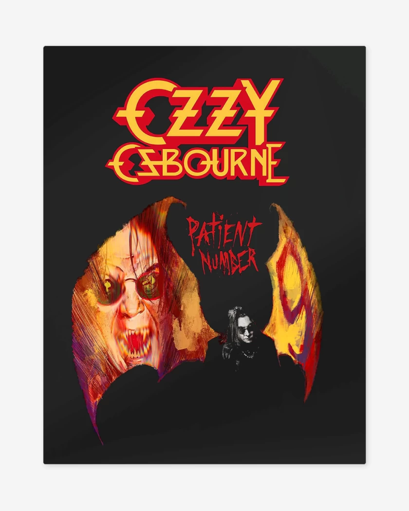 Print metalico Ozzy Osbourne Patient Number 9