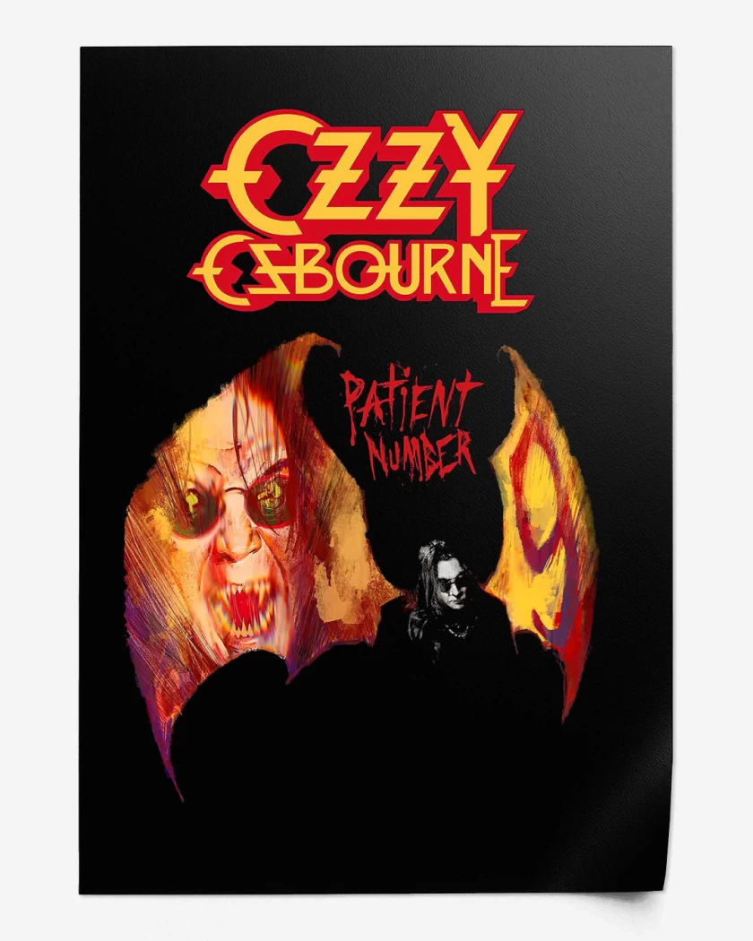 Print Ozzy Osbourne Patient Number 9