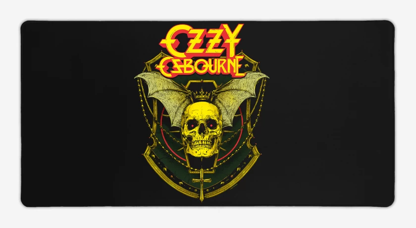 Mouse pad Gamer Negro de Ozzy Osbourne Skull