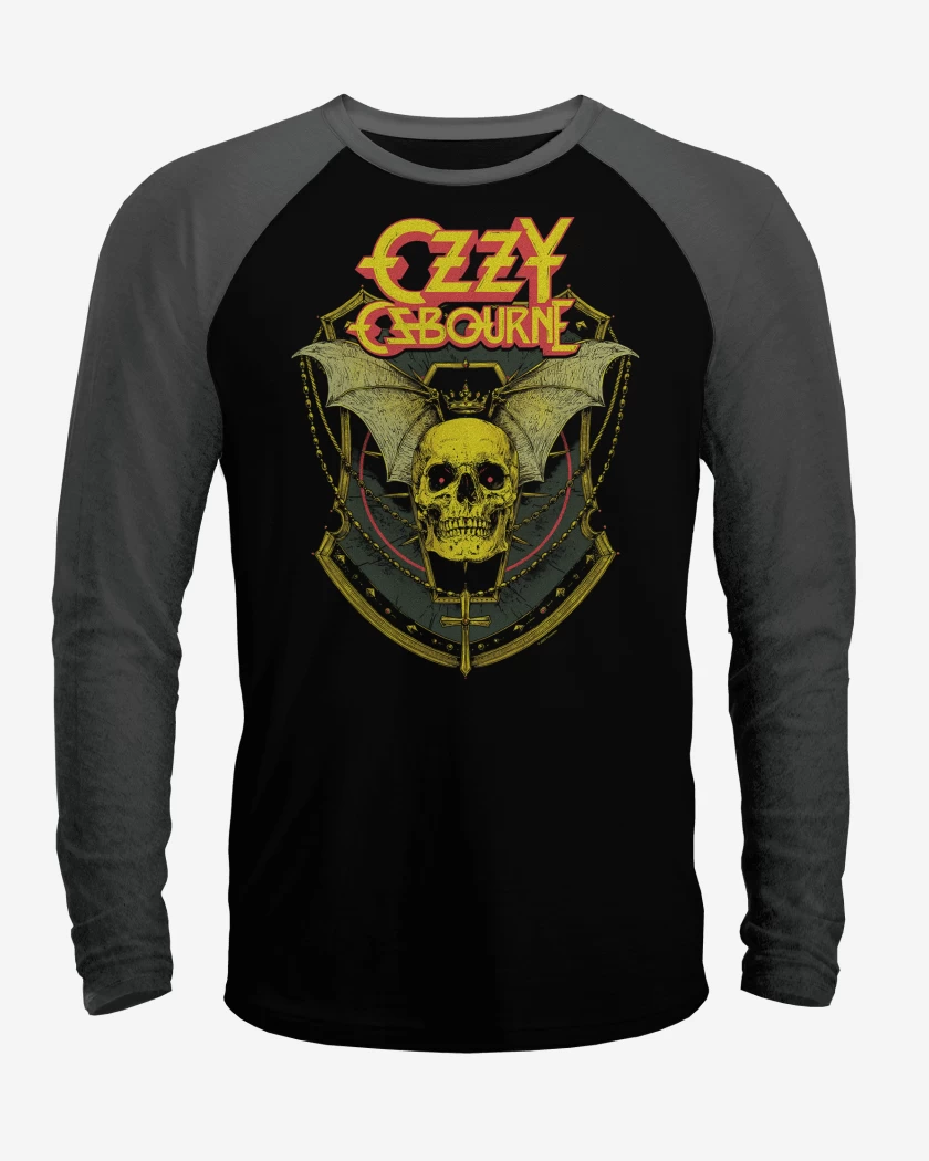 Polera Raglan Ozzy Osbourne Skull