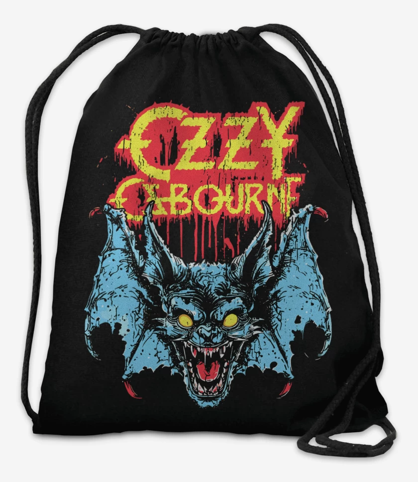 Mochila Negro de Ozzy Osbourne Rabid Bat