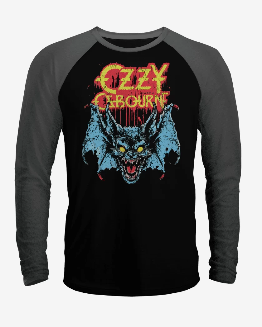 Polera Raglan Ozzy Osbourne Rabid Bat