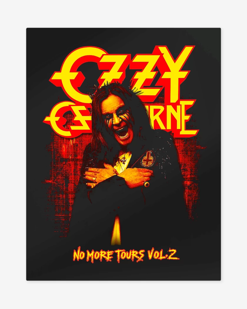 Print metalico Ozzy Osbourne No More Tours V2
