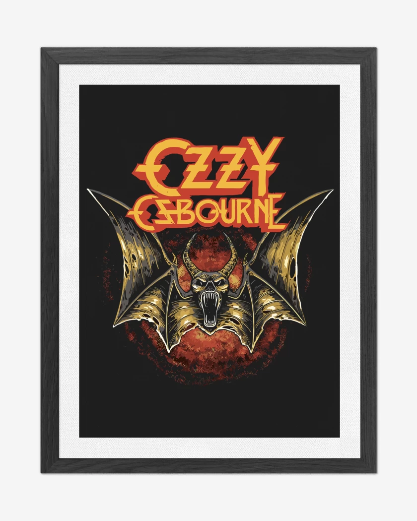 Cuadro decorativo Ozzy Osbourne Logo Murcielago