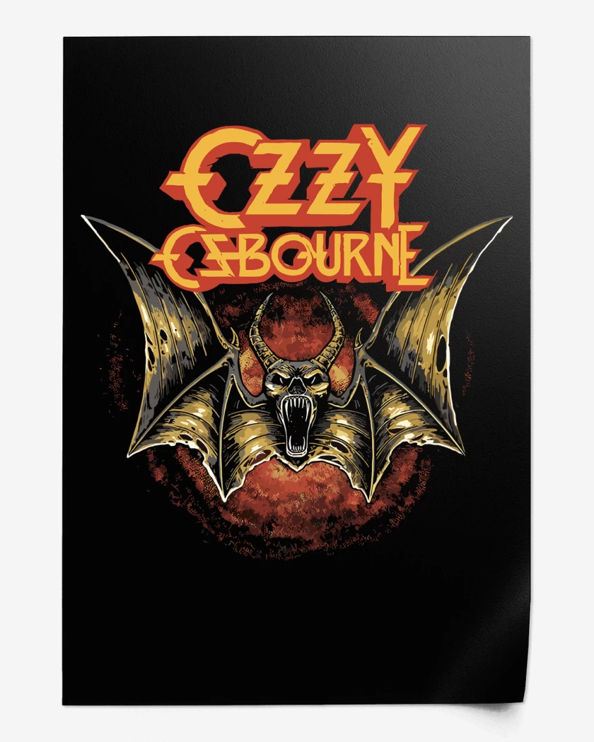 Print Ozzy Osbourne Logo Murcielago