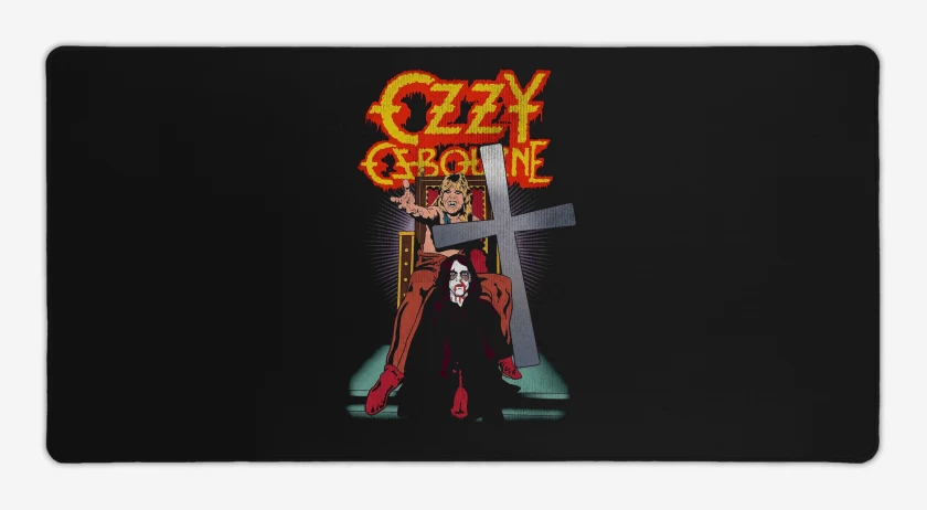 Mouse pad Gamer Negro de Ozzy Osbourne Possession