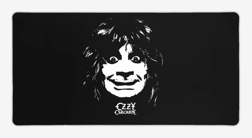 Mouse pad Gamer Negro de Ozzy Osbourne Madman