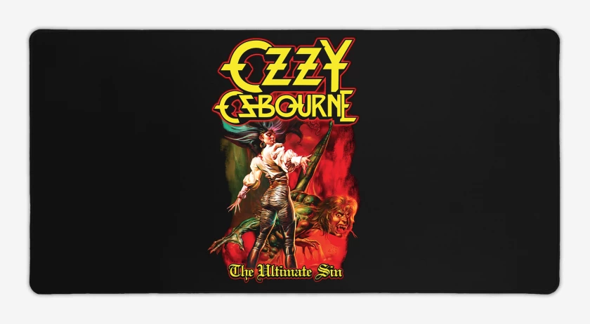 Mouse pad Gamer Negro de Ozzy Osbourne The Ultimate Sin