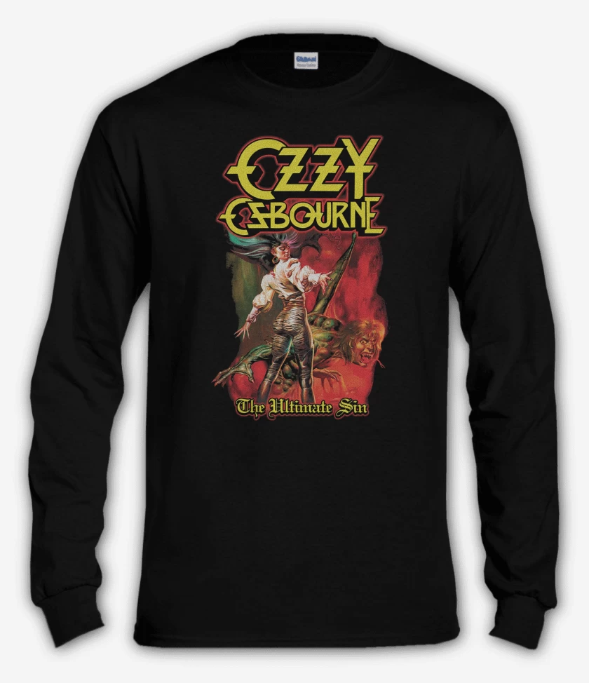 Polera manga larga Negro de Ozzy Osbourne The Ultimate Sin