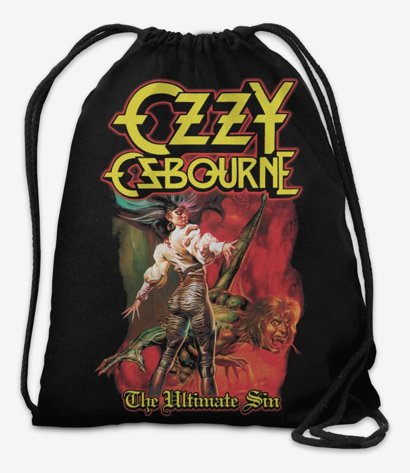 Mochila Negro de Ozzy Osbourne The Ultimate Sin