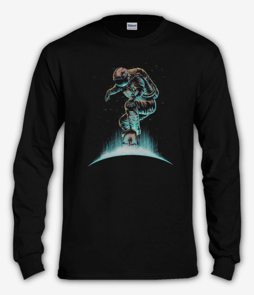 Polera manga larga Negro de Astronauta 5