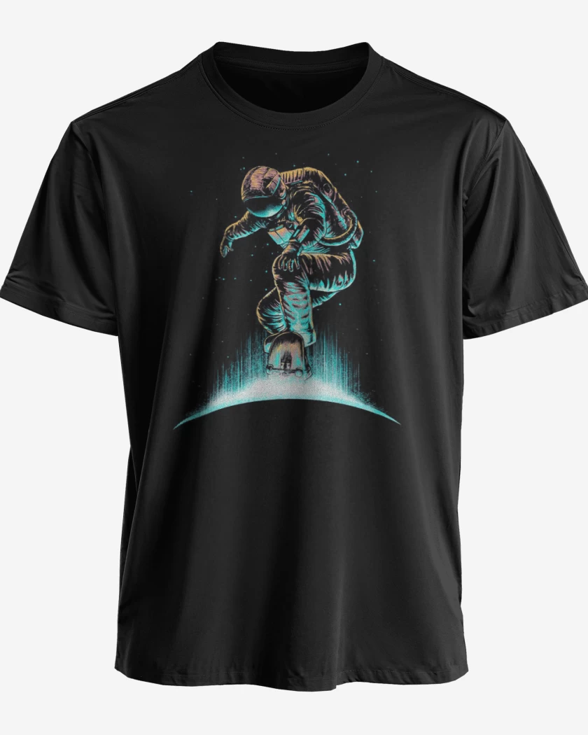 Polera premium Negro de Astronauta 5