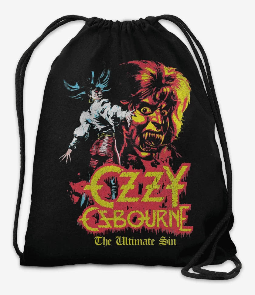Mochila Negro de Ozzy Osbourne The Ultimate