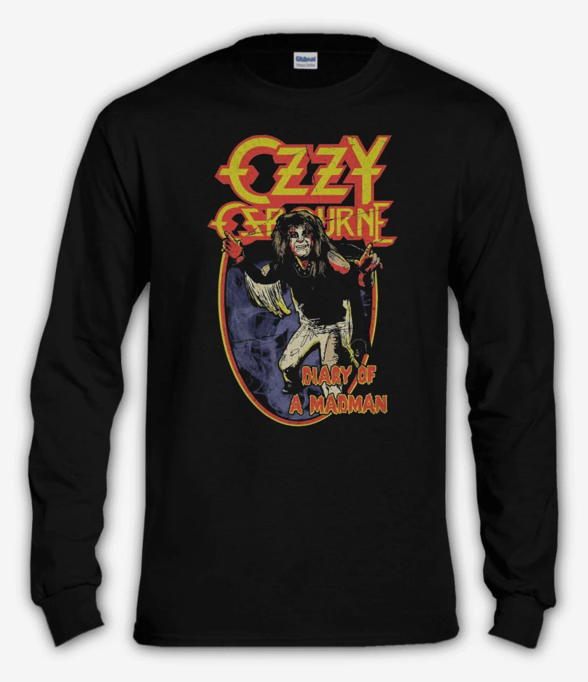 Polera manga larga Ozzy Osbourne Diario de un Loco