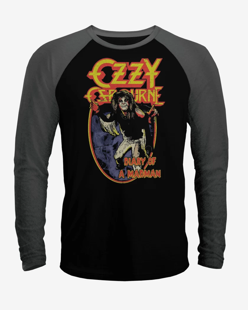 Polera Raglan Ozzy Osbourne Diario de un Loco