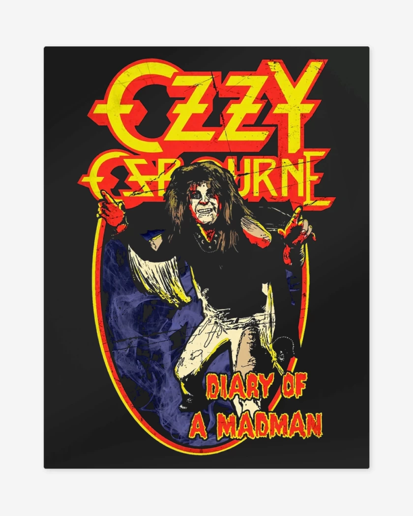 Print metalico Ozzy Osbourne Diario de un Loco