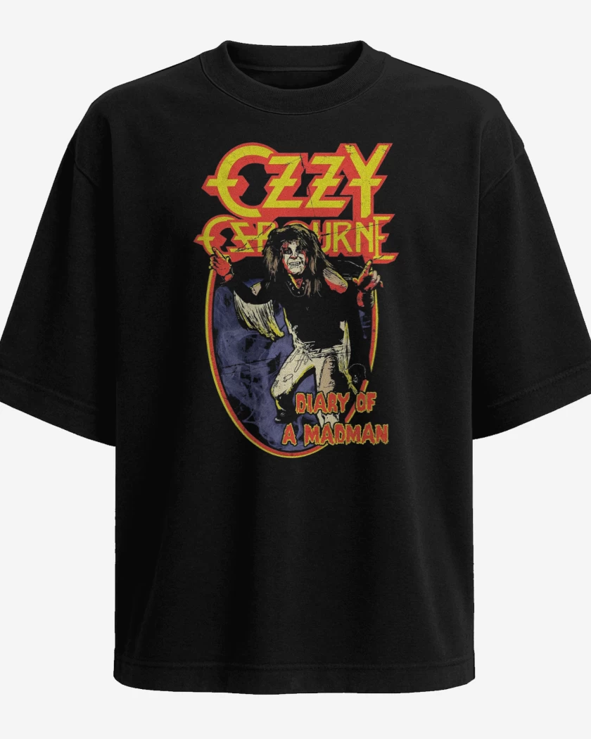 Polera Oversize Ozzy Osbourne Diario de un Loco