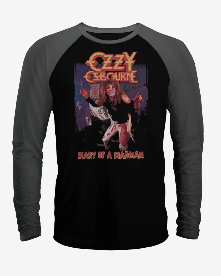 Polera Raglan Ozzy Osbourne Diary Of A Madman