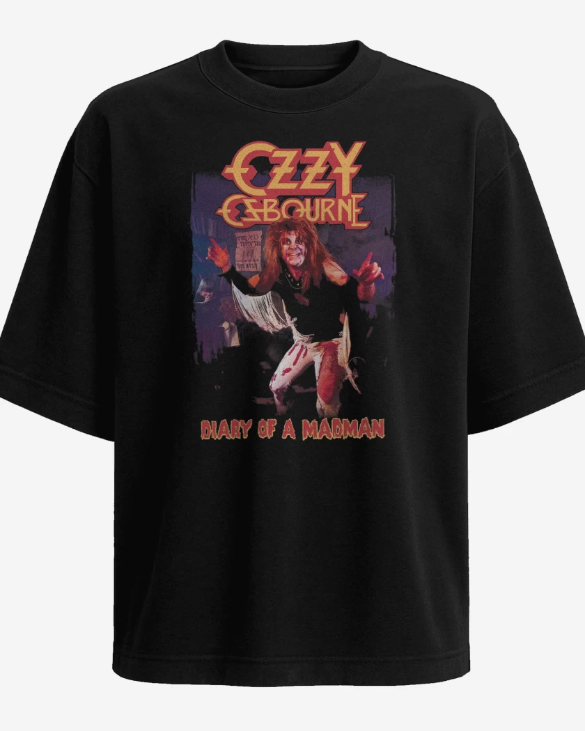 Polera Oversize Ozzy Osbourne Diary Of A Madman