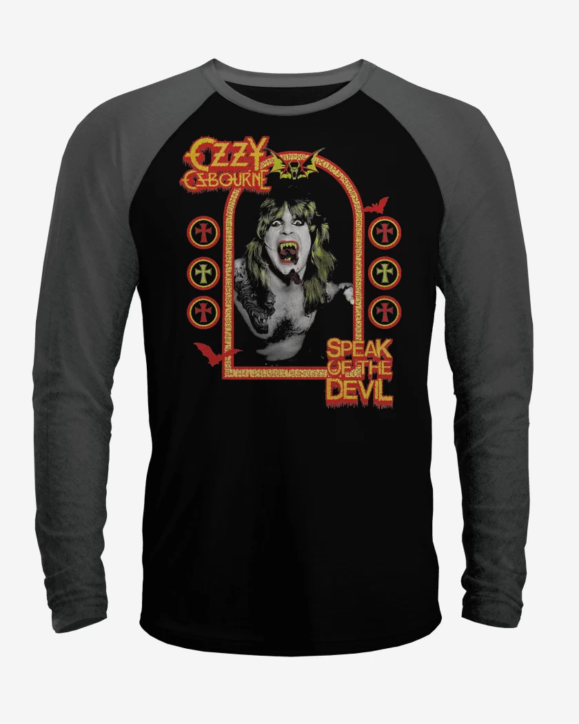 Polera Raglan Ozzy Osbourne Speak of the Devil
