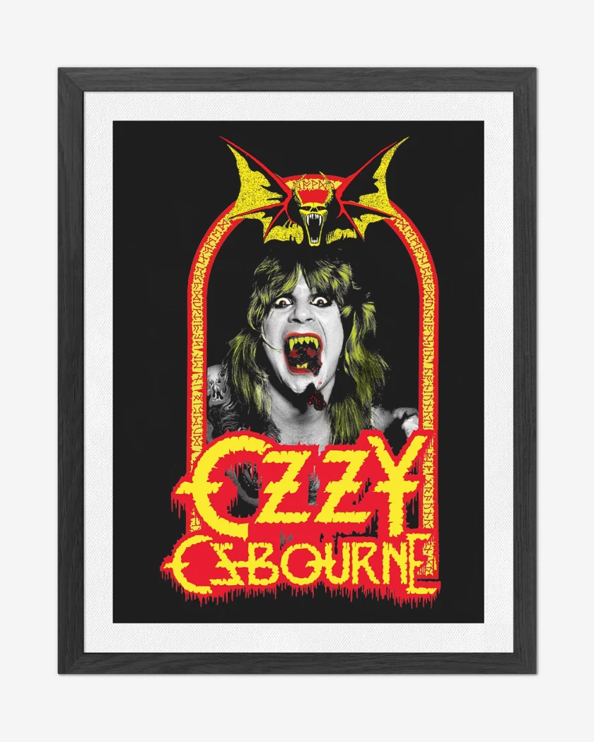 Cuadro decorativo Negro de Ozzy Osbourne Speak