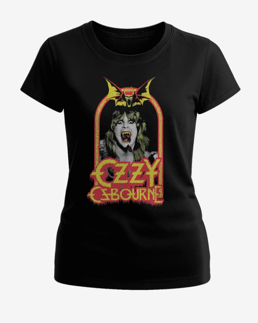 Polera de Mujer Negro de Ozzy Osbourne Speak