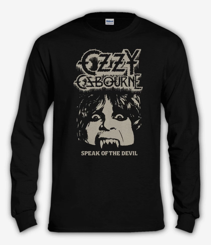 Polera manga larga Ozzy Osbourne Hablando del Diablo