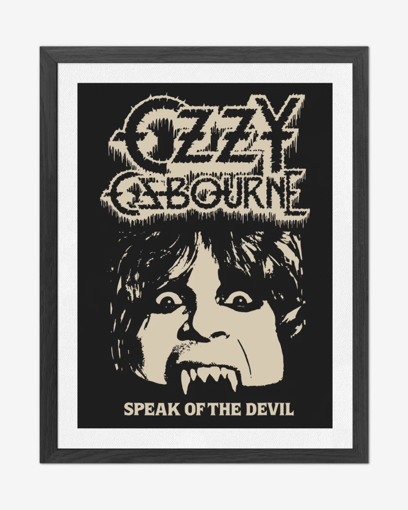 Cuadro decorativo Ozzy Osbourne Hablando del Diablo