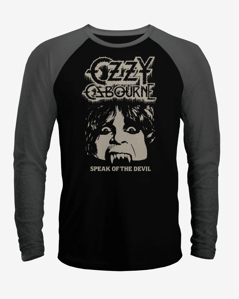 Polera Raglan Ozzy Osbourne Hablando del Diablo
