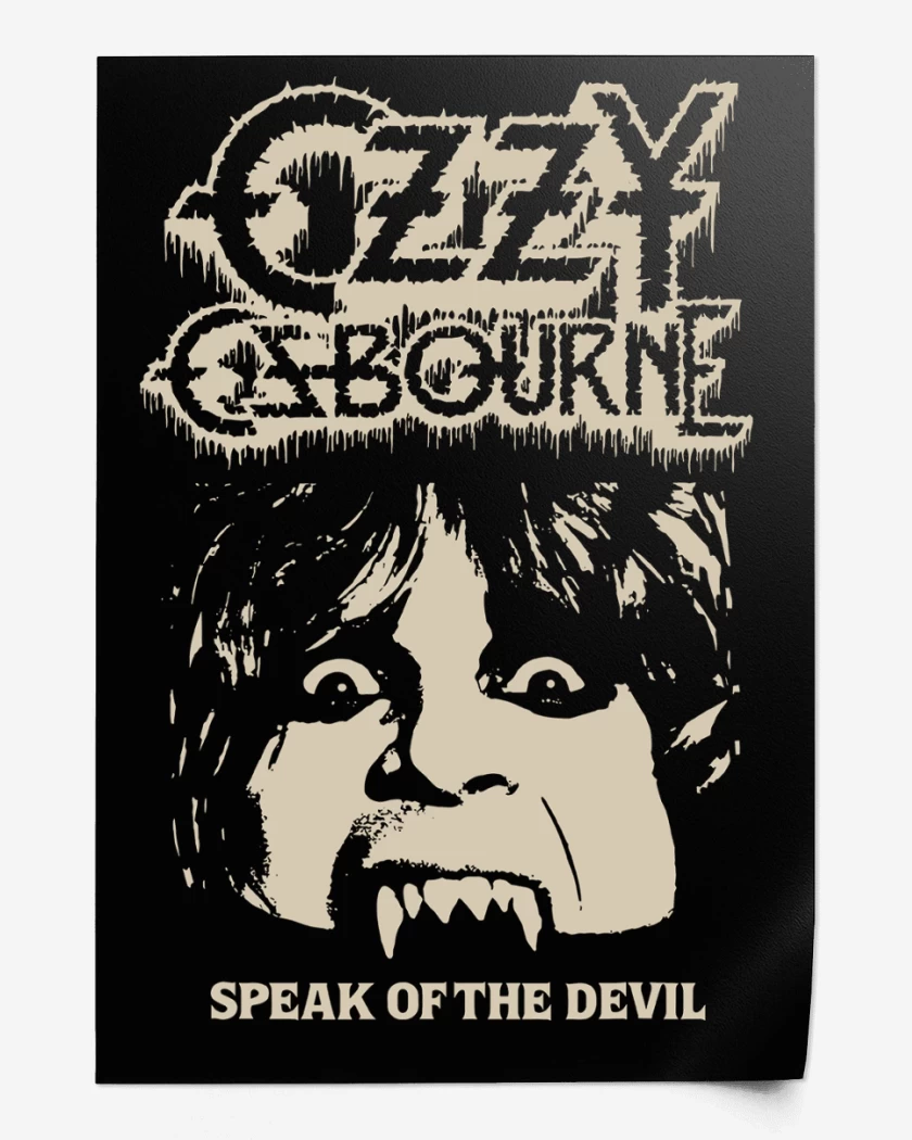 Print Ozzy Osbourne Hablando del Diablo