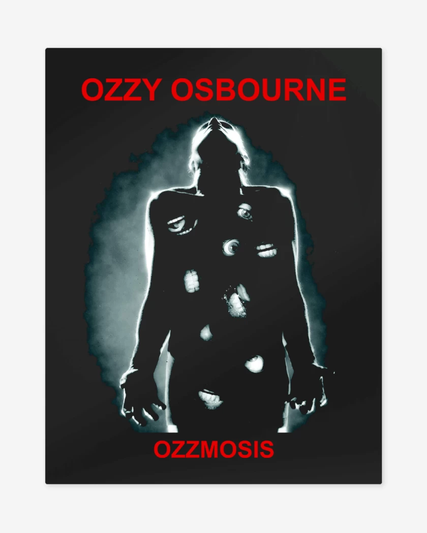 Print metalico Negro de Ozzy Osbourne Ozzmosis