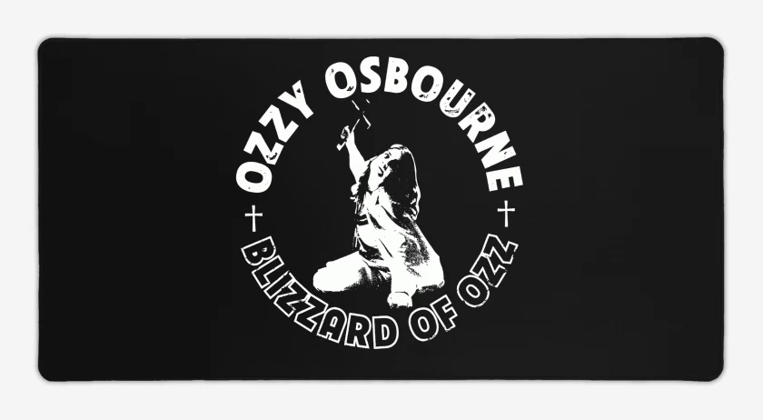 Mouse pad Gamer Negro de Ozzy Osbourne Ozz