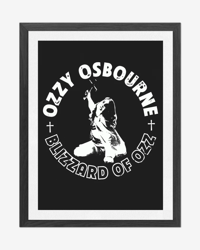 Cuadro decorativo Negro de Ozzy Osbourne Ozz