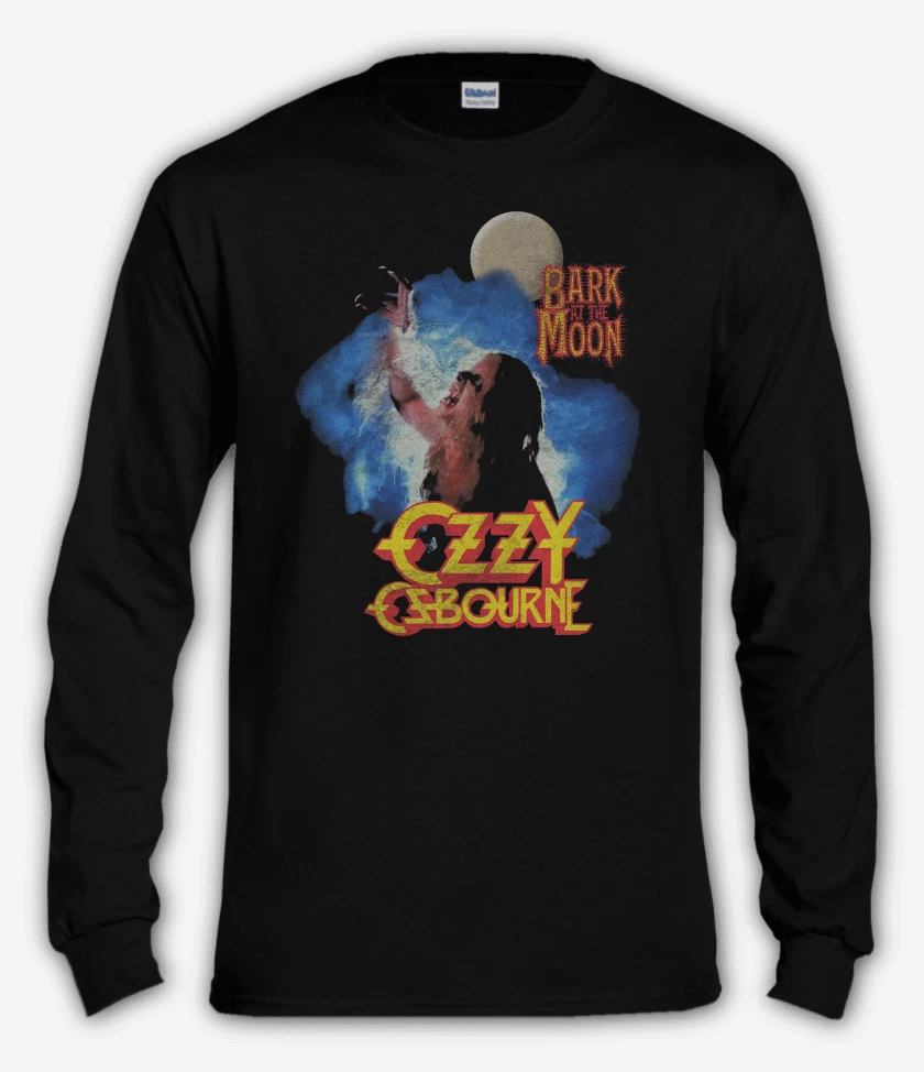 Polera manga larga Ozzy Osbourne Ladrando a la Luna