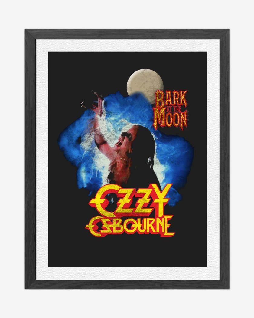 Cuadro decorativo Ozzy Osbourne Ladrando a la Luna